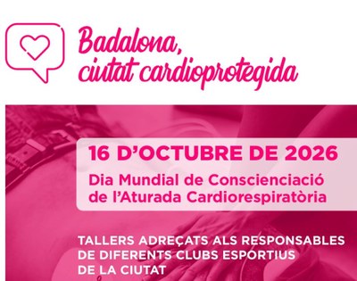 Badalona commemora el Dia Mundial de Conscienciació de l’Aturada Cardiorespiratòria amb tallers de formació per salvar vides.