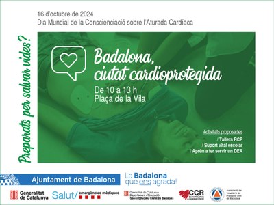Badalona commemora el Dia Mundial de la Conscienciació de l’Aturada Cardiorespiratòria.