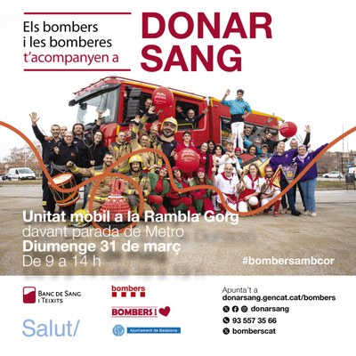 Badalona participa en la 10a edició de la campanya de donació de sang impulsada per Bombers i el Banc de Sang.
