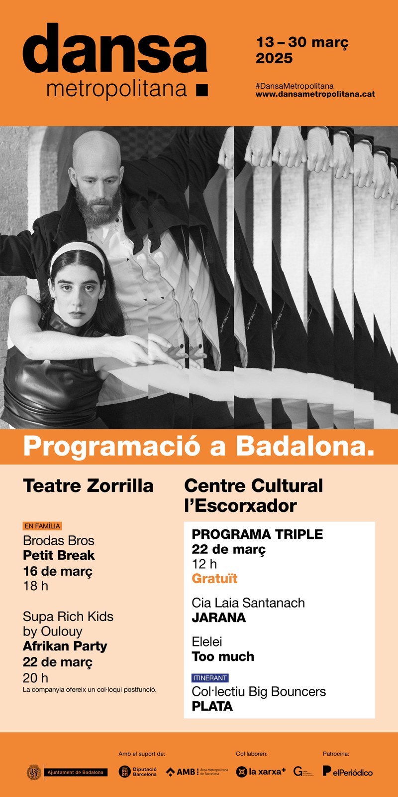 Cartell programació Dansa Metropolitana a Badalona