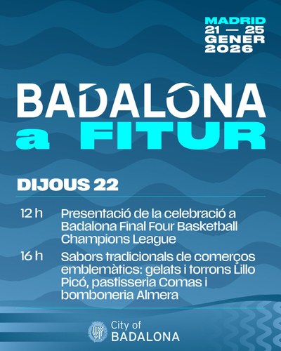 Badalona presenta aquest dijous a FITUR la Final Four de la Basketball Champions League, un esdeveniment esportiu de projecció internacional que acollirà del 7 al 9 de maig.