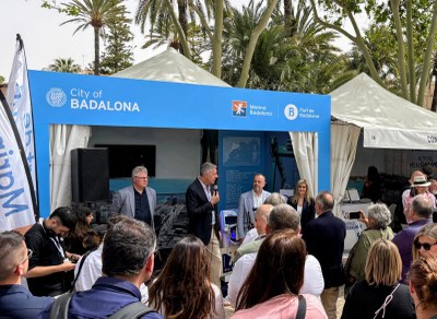 Badalona presenta el seu port i la Golden Cup 2025 a l’estand del Palma International Boat Show.