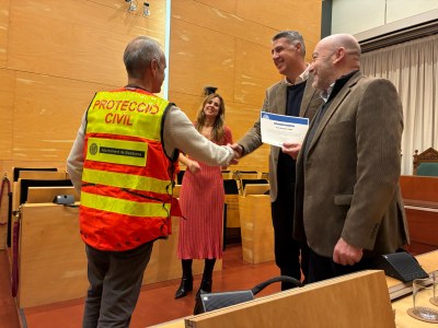 Acte de reconeixement a l’Associació de Voluntaris de Protecció Civil 4.