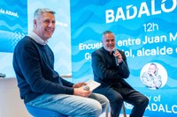 Juan Magán a l'estand de Badalona a FITUR 2