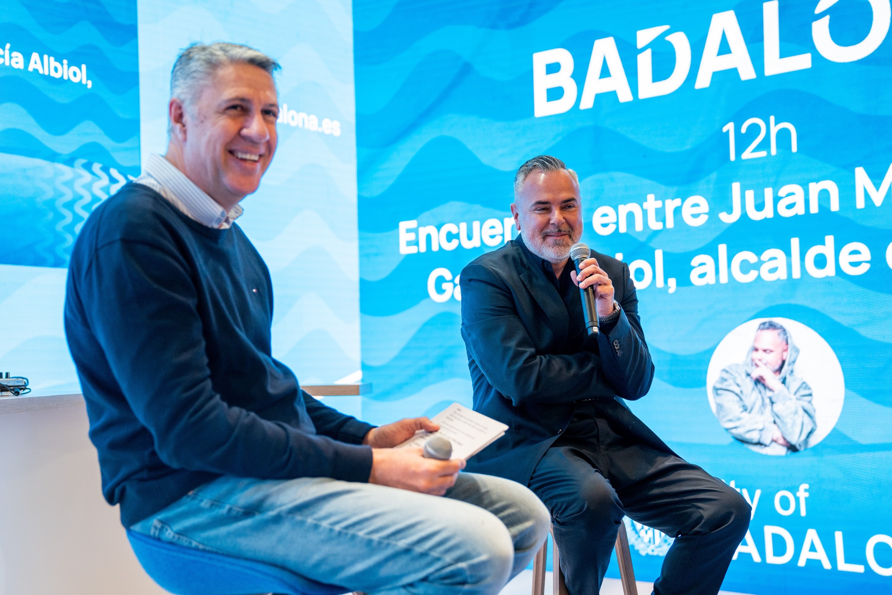 Juan Magán a l'estand de Badalona a FITUR 2