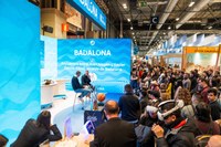 Juan Magán a l'estand de Badalona a FITUR 1