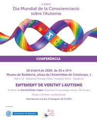 Jornada formativa: “Entenent de veritat l’autisme” 18 d'abril al Museu de Badalona