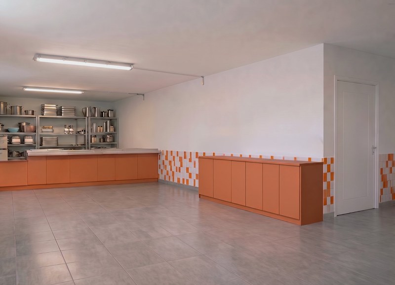 Imatge virtual cuina i interior menjador social