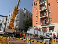 Comença la fase final de la instal·lació de les noves rampes del carrer de Cuba del barri de Sant Crist