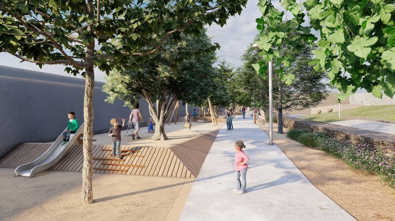 Imatge virtual nova àrea de jocs parc de la Riera de Canyadó 2