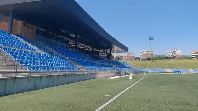 Comencen les obres de millora a l’Estadi Municipal de Badalona després de gairebé una dècada sense inversió.