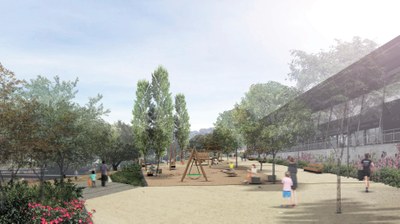 Imatge virtual transformació de la riera de Pomar.