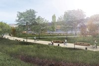 Imatge virtual obres de transformació de la riera de Pomar II