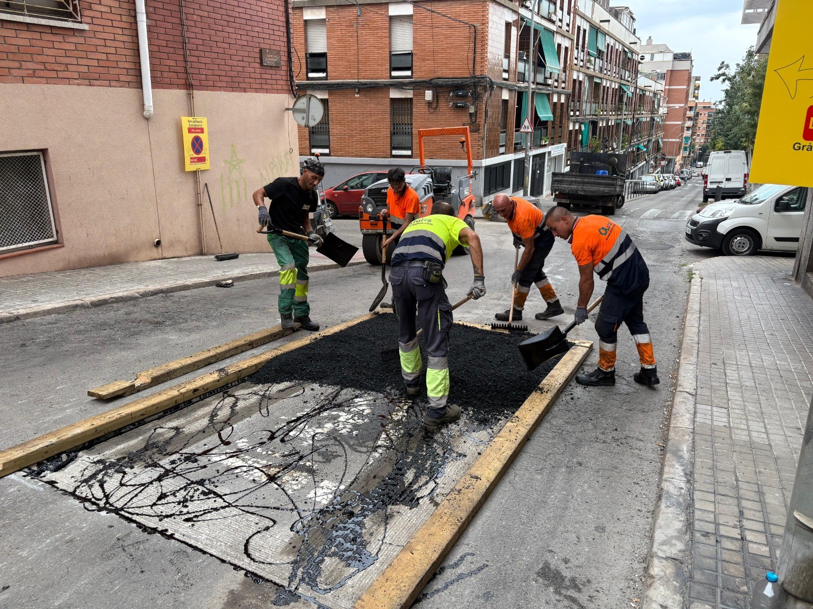 Obres pacificació entorns escolars Badalona 2