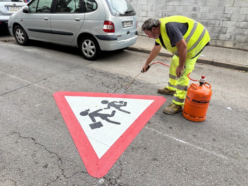 Obres pacificació entorns escolars Badalona 3