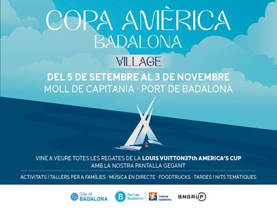 Demà s’inaugura el Village del Port de Badalona des del qual els badalonins podran seguir la 37a edició de l’Amèrica Cup de vela.