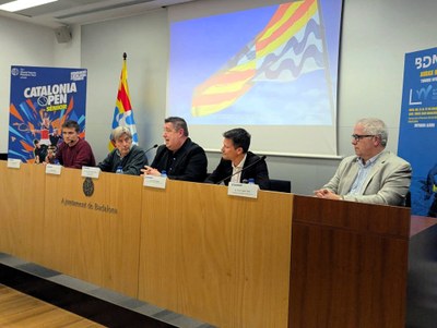 Imatge de la presentació del XXIX Trofeu Anella de Catalunya de l’ITF Audax Open Tennis 2026.