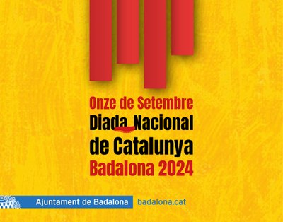 Diada Nacional de Catalunya a Badalona 2024.