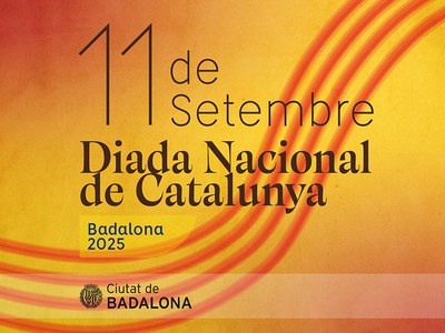 Diada Nacional de Catalunya a Badalona 2025.
