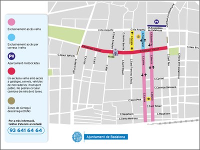 Dilluns comencen les obres al carrer de Francesc Layret, que suposaran la transformació del centre de Badalona en una gran illa per a vianants.