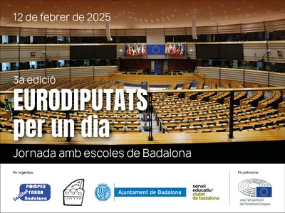 Dimecres 12 de febrer se celebra la 3a edició de les jornades “Eurodiputats per un dia” al Teatre Margarida Xirgu.