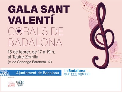 Diverses corals de gent gran de Badalona celebren la Gala Sant Valentí.