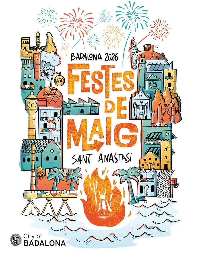Cartell Festes de Maig Badalona 2026