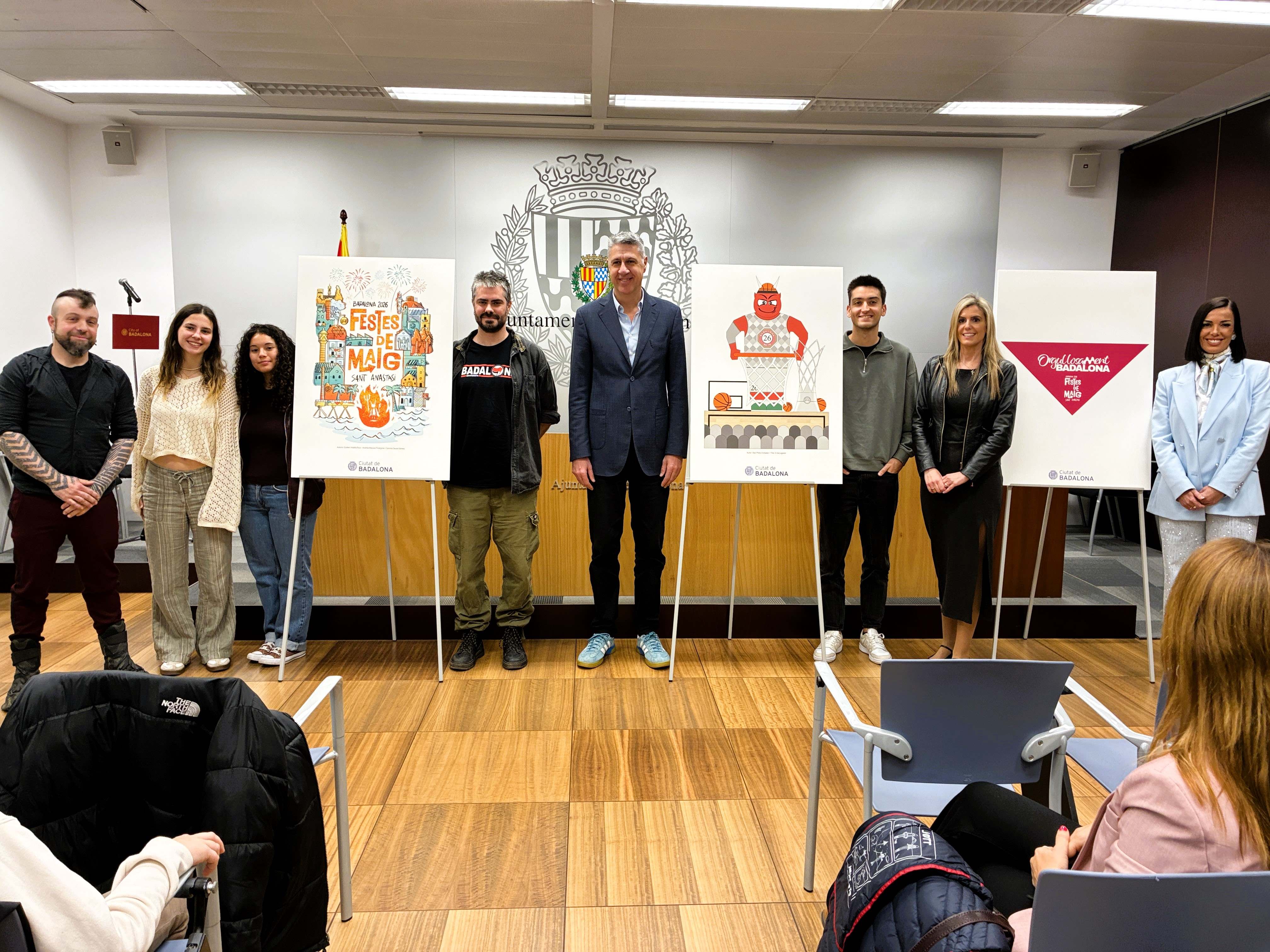 Presentació dels dissenys de les Festes de Maig de Badalona 2026