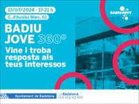 El Departament de Joventut de l’Ajuntament de Badalona crida els joves a descobrir demà el Badiu Jove amb una tarda 360º
