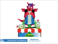 El dimoni “Apugem els preus” és l’escollit per cremar la Nit de Sant Anastasi en les Festes de Maig 2024 de Badalona