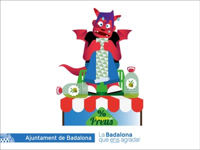 El dimoni “Apugem els preus” és l’escollit per cremar la Nit de Sant Anastasi en les Festes de Maig 2024 de Badalona.