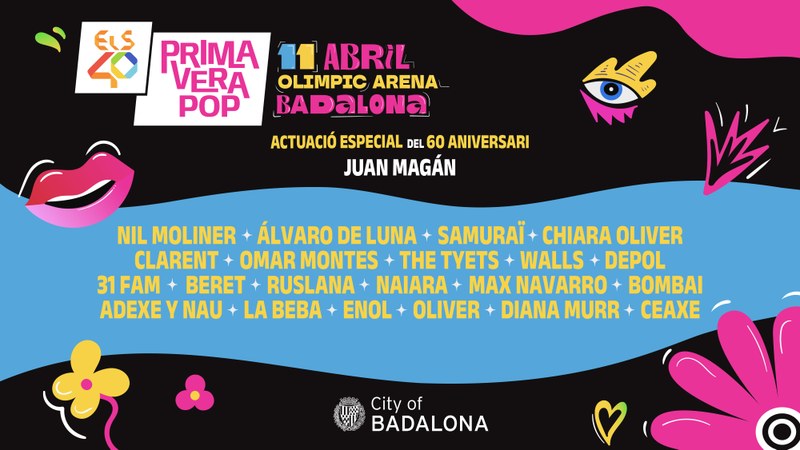 Cartell ELS40 Primavera Pop a Badalona 2026