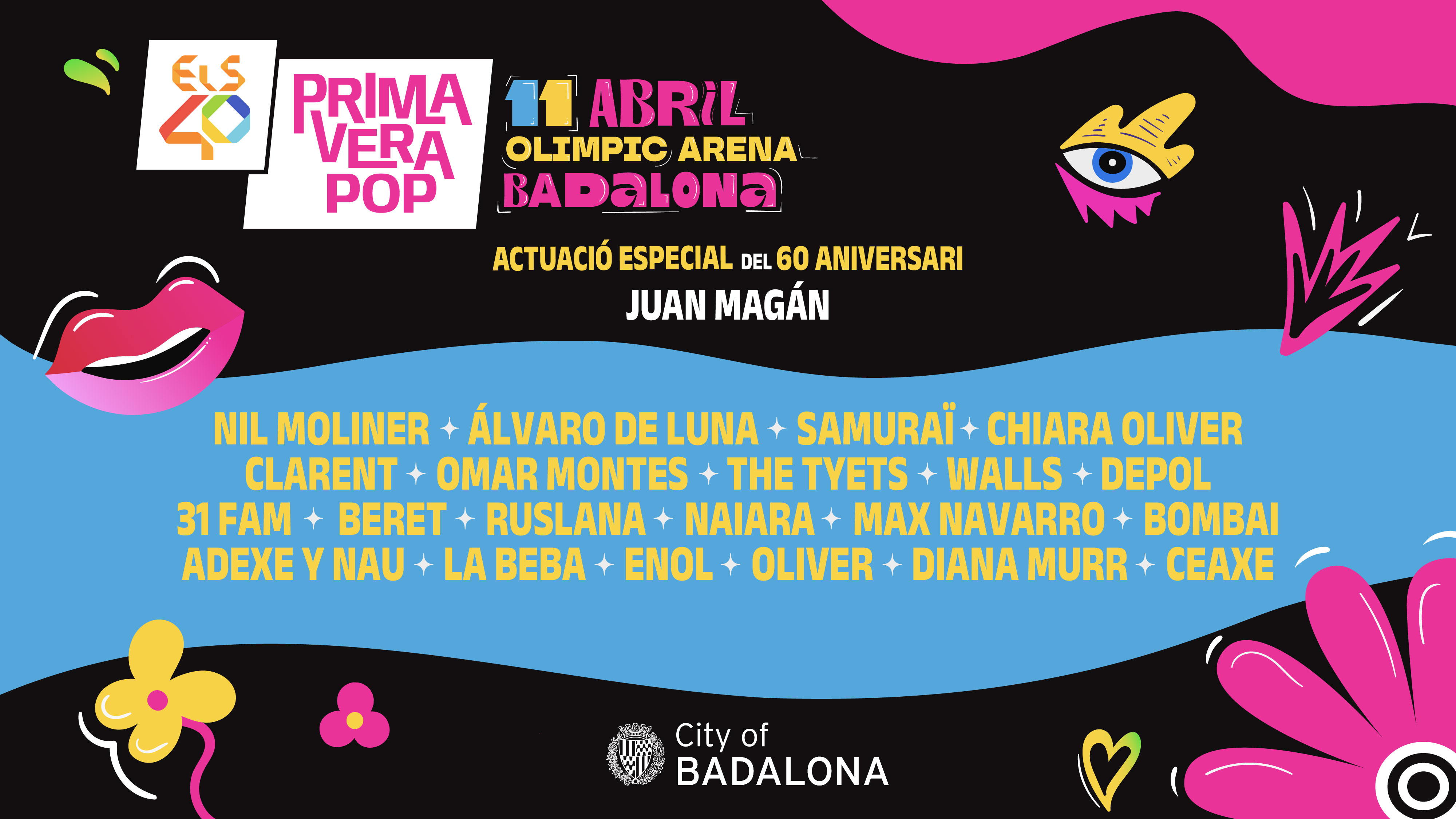 Cartell ELS40 Primavera Pop a Badalona 2026