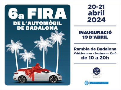 El passeig de la Rambla acull aquest cap de setmana la 6a Fira de l’Automòbil de Badalona.