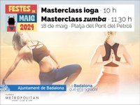 El passeig Marítim de Badalona serà l’escenari, aquest dissabte, de dues classes magistrals de ioga i zumba