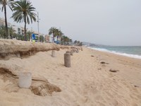 El pròxim dilluns 15 d’abril comencen els treballs per retirar les restes d’antigues edificacions de la platja del Pont d’en Botifarreta