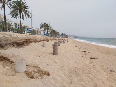 Estat actual de la platja del Pont d'en Botifarreta.
