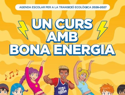 Els alumnes de les Escoles Verdes de Badalona estrenen una nova Agenda Escolar del Medi Ambient dedicada a la transició energètica.