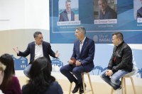 Els empresaris Enrique Tomàs i José Elías exerceixen a FITUR d’ambaixadors de la marca Badalona
