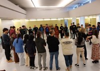 Els joves representants del projecte “Diàleg juvenil: Som el futur” del Districte 4 presenten les seves propostes a l’alcalde de Badalona