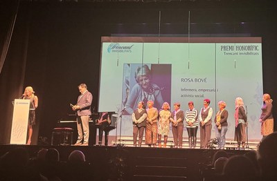 Enguany el premi honorífic ha estat, a títol pòstum, per a la infermera, empresària i activista social Rosa Bové.