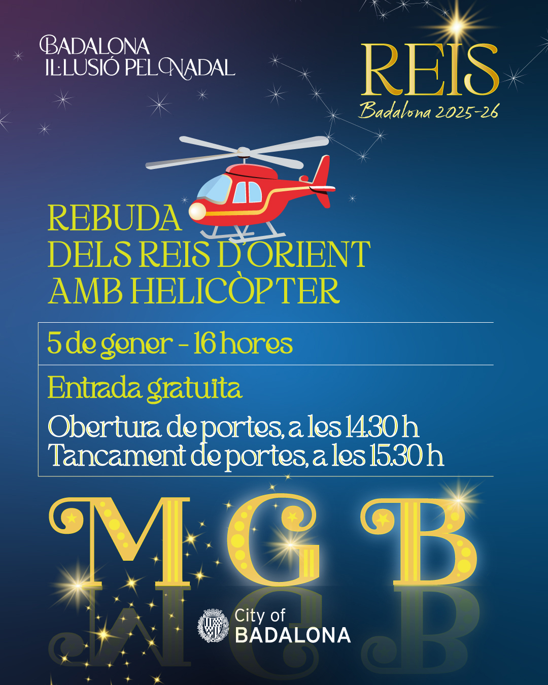 Cartell rebuda Reis d'Orient 2026
