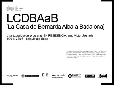 EN RESiDÈNCiA arriba a la Sala Josep Uclés el 4 de juny amb el procés creatiu desenvolupat a l’institut Pompeu Fabra de Badalona.