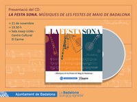 Es presenta el CD “La festa sona. Músiques de les Festes de Maig de Badalona”