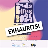 Exhaurits els 400.000 euros en bons de descompte de la campanya municipal “Badabons”