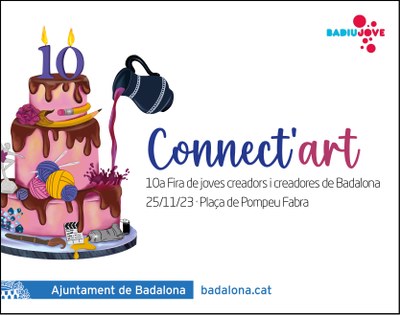 La 10a Fira de Joves Creadors de Badalona (Connect’ART) presenta dissabte les seves propostes a la plaça de Pompeu Fabra.