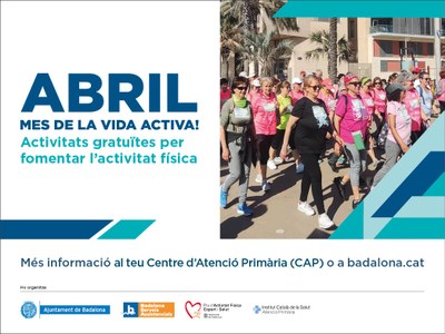 La 14a Caminada Popular Fem salut! tindrà lloc el dimecres 29 d’abril com a cloenda de les activitats “Abril, mes de la vida activa”.