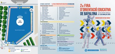 Tríptic informatiu 2a Fira d’Orientació Educativa de Badalona.