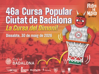 La 46a Cursa Popular Ciutat de Badalona - Cursa del Dimoni se celebra el dissabte 30 de maig en horari de tarda.