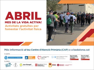 La campanya “Abril, mes de la vida activa!” presenta a Badalona més de trenta propostes per practicar activitat física a qualsevol edat.
